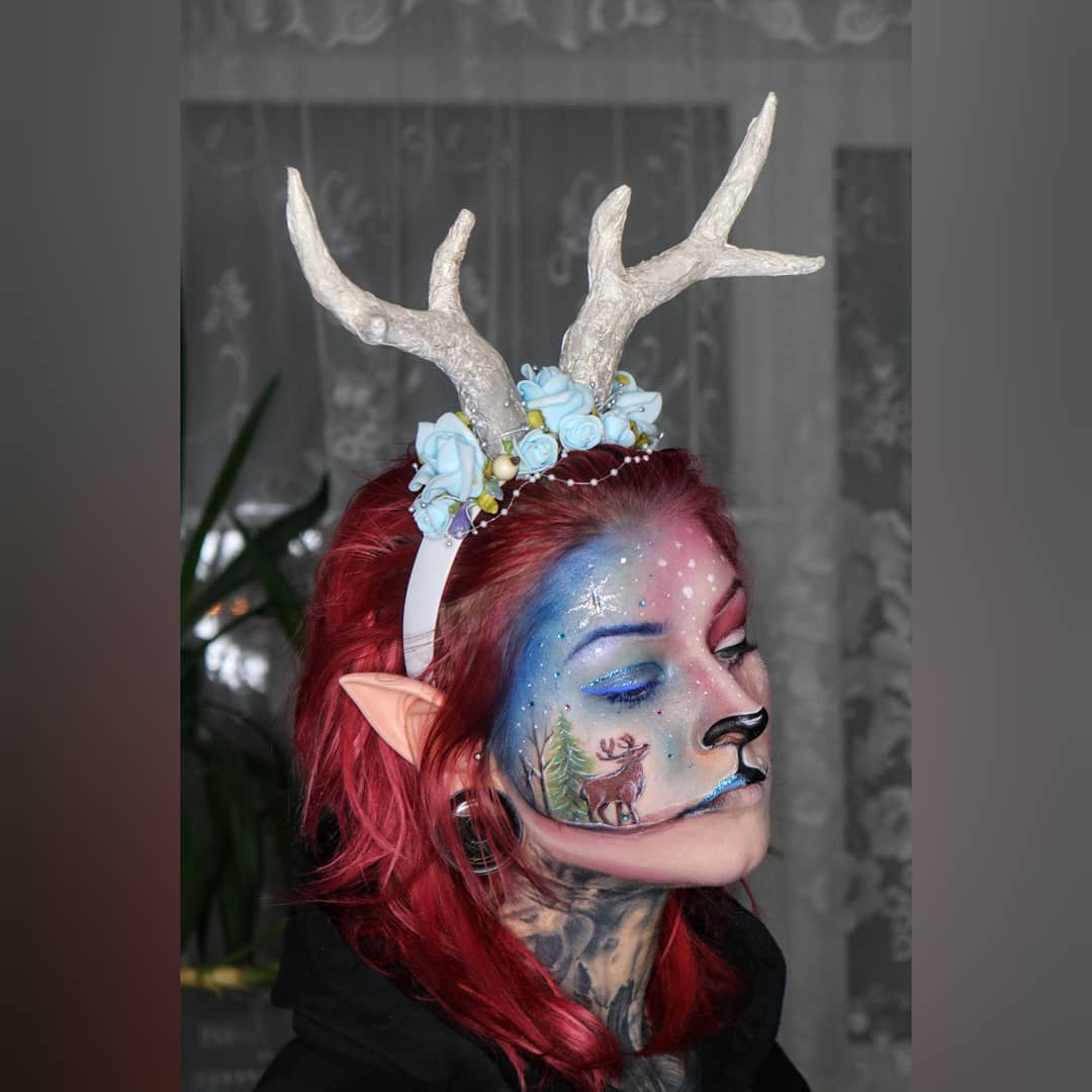 Winter Deer — sfx makeup